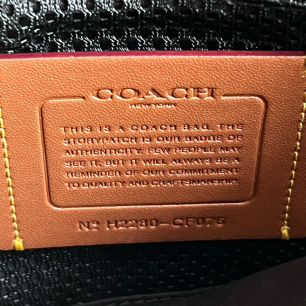 💰SOLD - CF076 - Coach Charter Crossbody 24 Signature Canvas with Rexy - Picture 10 of 13